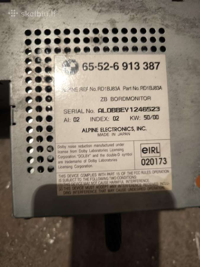 Bmw e39 magnetola - nuotraukos Nr. 2