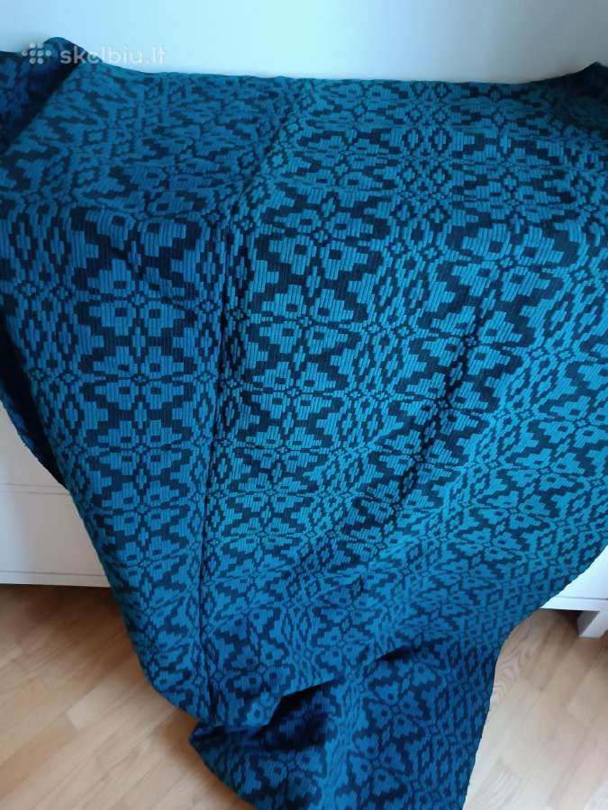 Senovinė rankų darbo vilnonė lovatiesė - nuotraukos Nr. 10