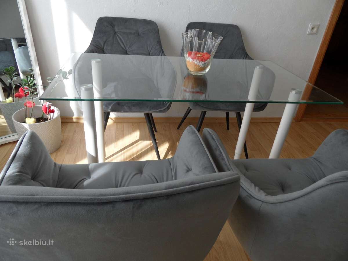 Stiklinis pietu stalas 75e - nuotraukos Nr. 8