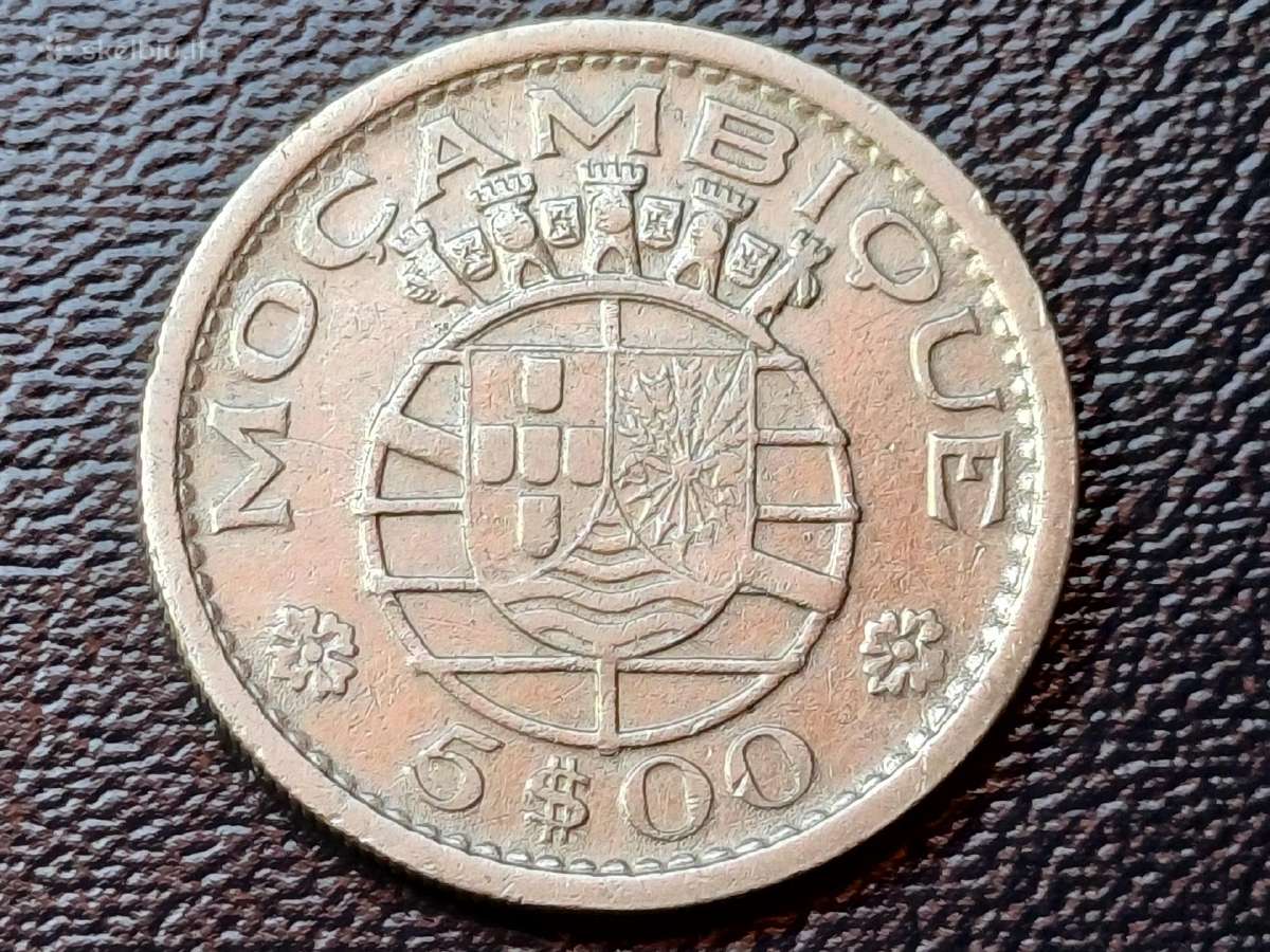 5 eskudai 1960m. Mozambikas sidabras