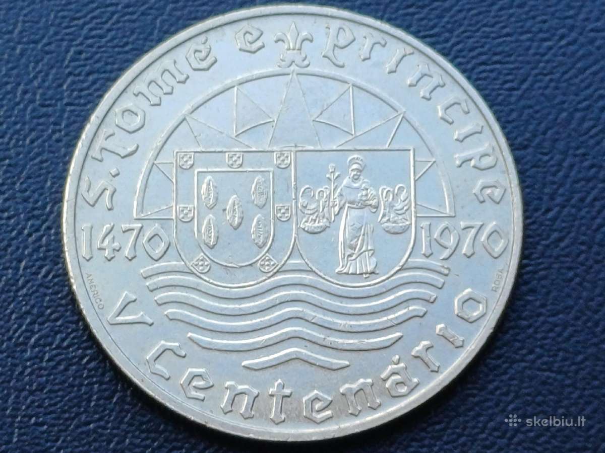 50 eskudų 1970m. San Tomė ir Prinsipė sidabras