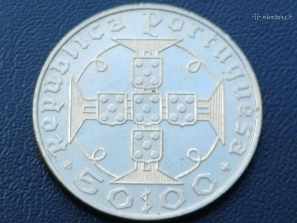 50 eskudų 1970m. San Tomė ir Prinsipė sidabras - nuotraukos Nr. 2