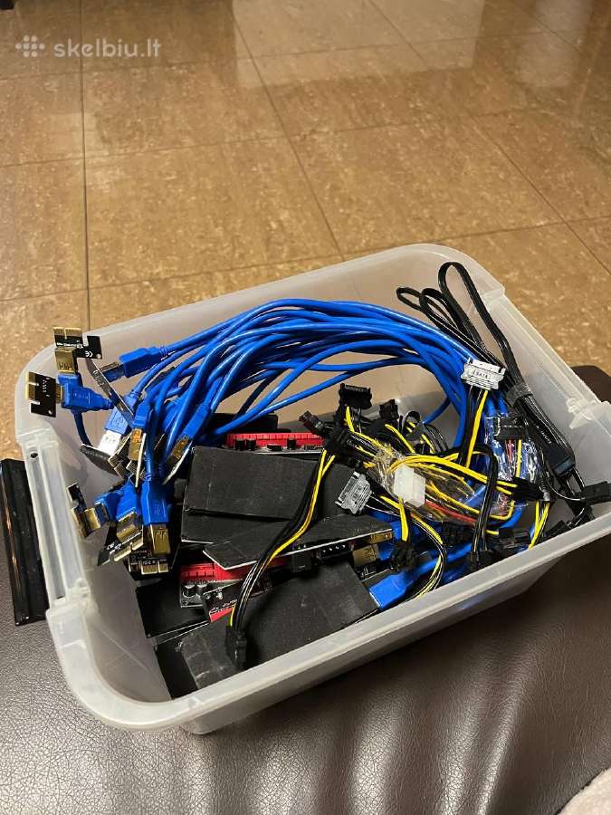 Pcie x1 - x16 riser/raiser komplektas 23 vnt