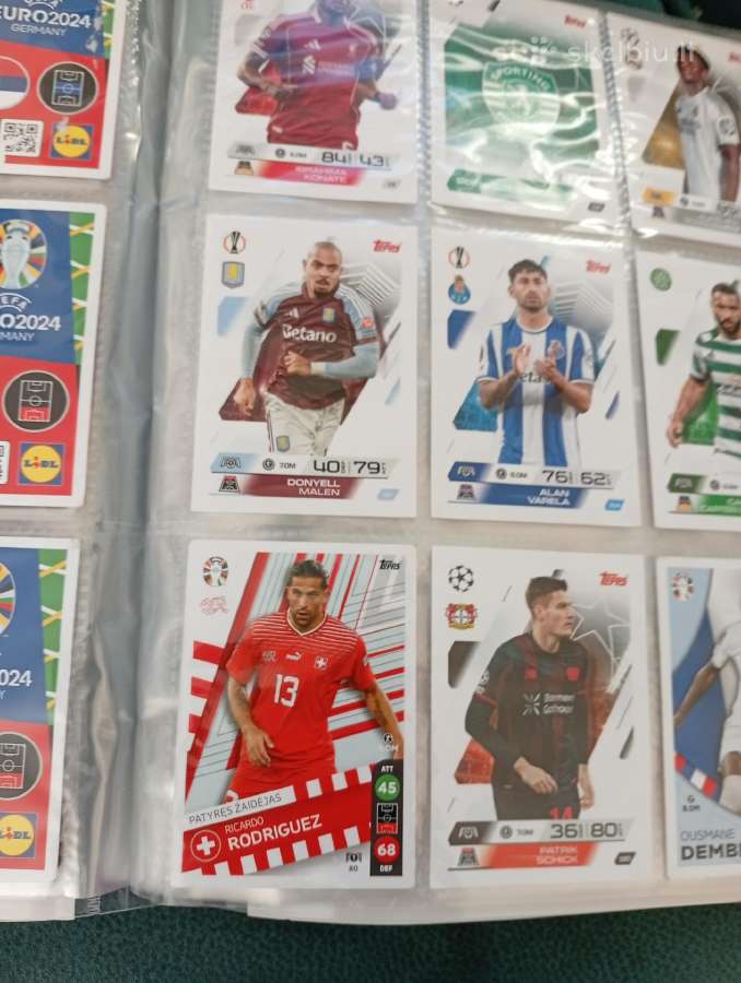 Parduodu Match Attax extra korteles viena kortele