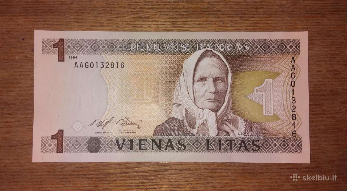 Lietuvos 1 lito banknotas