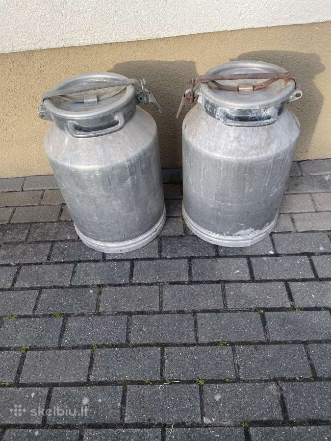 40litrų aliuminiai bidonai