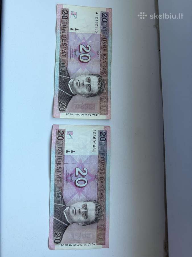 20 litu banknotai