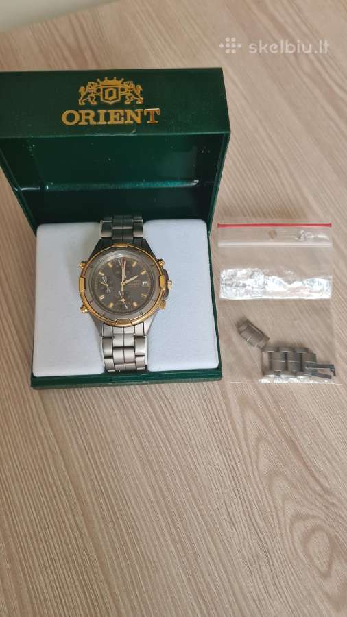 Orient Titanium Chronograph Alarm 42mm su dėžute - nuotraukos Nr. 4
