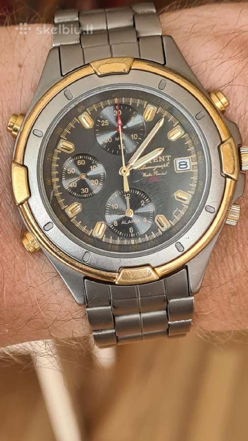 Orient Titanium Chronograph Alarm 42mm su dėžute - nuotraukos Nr. 10