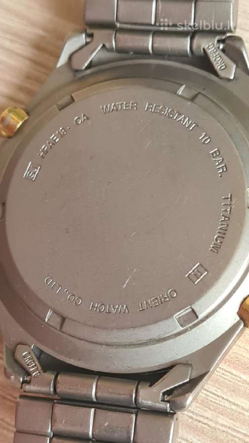 Orient Titanium Chronograph Alarm 42mm su dėžute - nuotraukos Nr. 14