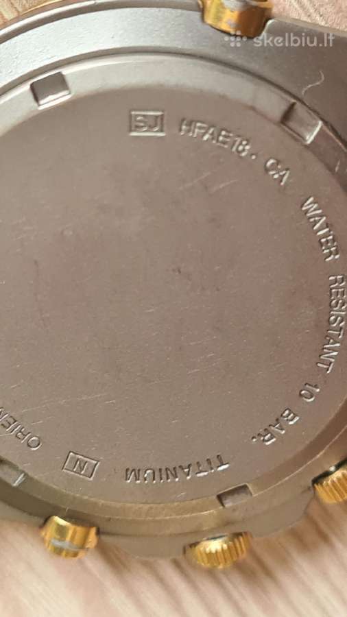 Orient Titanium Chronograph Alarm 42mm su dėžute - nuotraukos Nr. 15