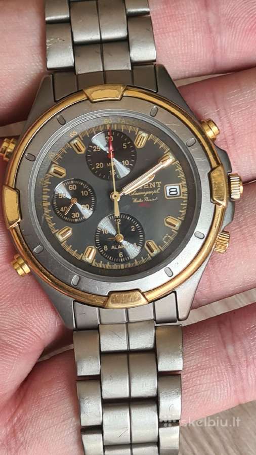 Orient Titanium Chronograph Alarm 42mm su dėžute - nuotraukos Nr. 16