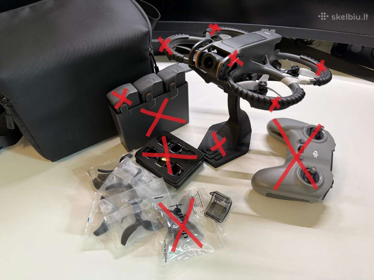 Dji Avata 2 (su 2 metų Dji care) ir jo priedai - nuotraukos Nr. 2