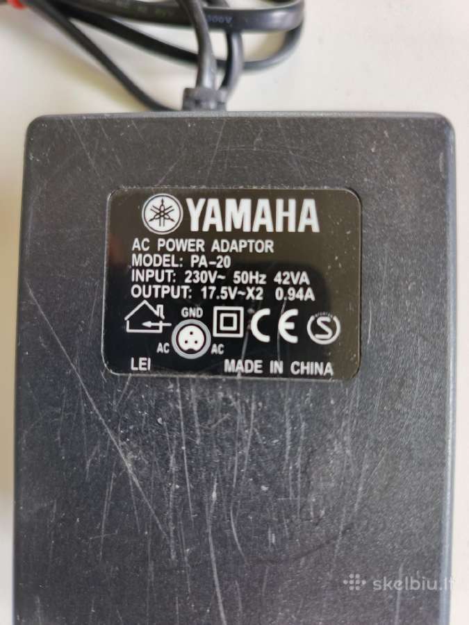 Maitinimo adapteris Yamaha pa-20 - nuotraukos Nr. 2