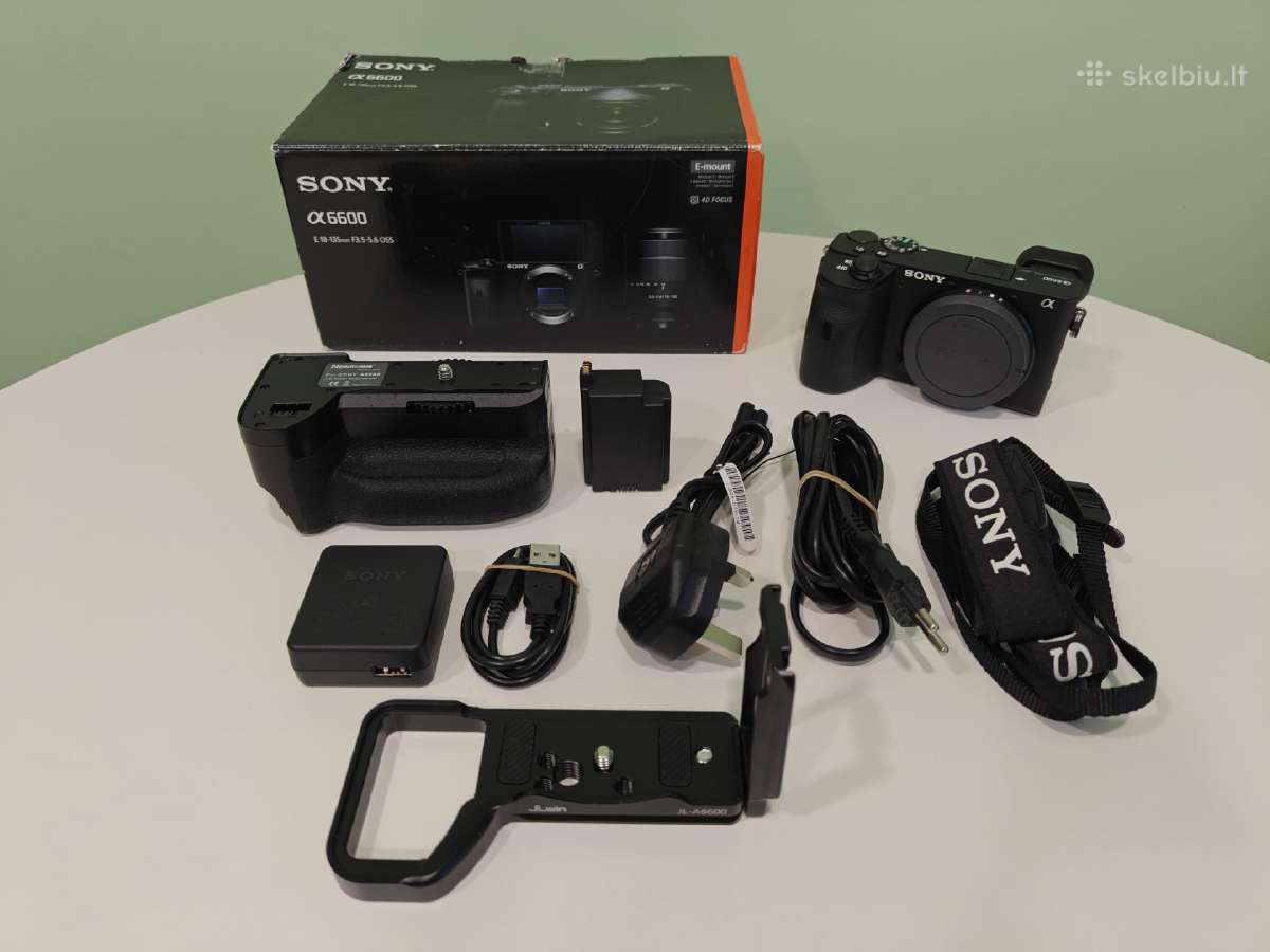 Sony alpha a6600+battery grip+l bracket