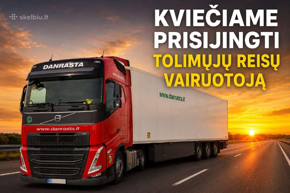 CE kat. Tolimųjų Reisų Vairuotojas (-a)