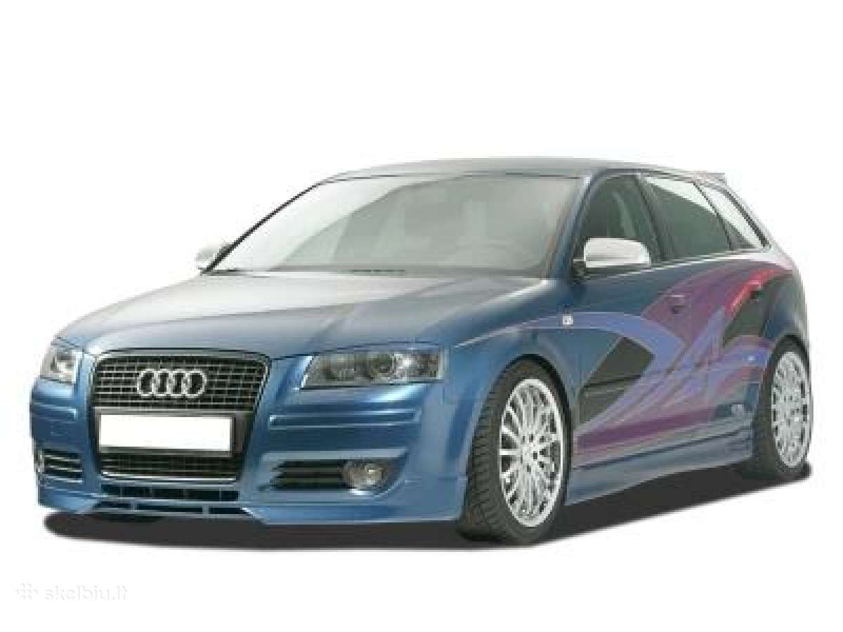 Audi A3 8pa slenksčių apdaila (side skirts) - nuotraukos Nr. 2