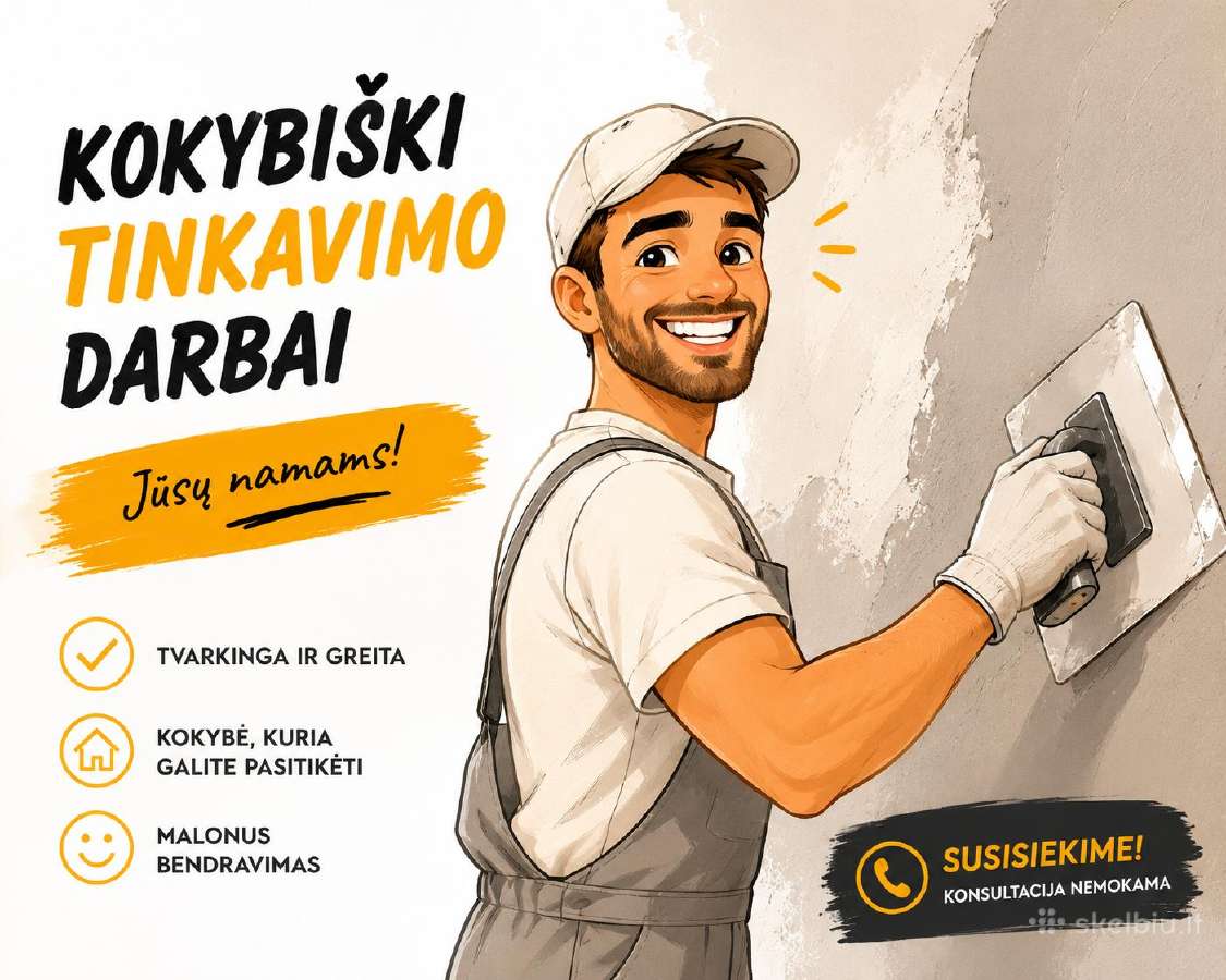 Tinkavimas. Tinkavimo darbai