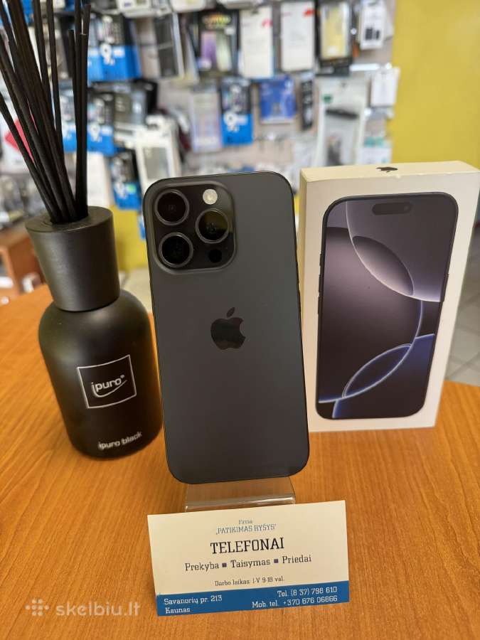 iPhone 16pro 128gb Black Su Garantija
