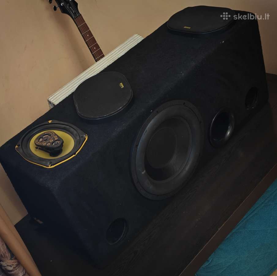 12/1200w Subwoofer,2x200w, 1600wstiprintuvas.