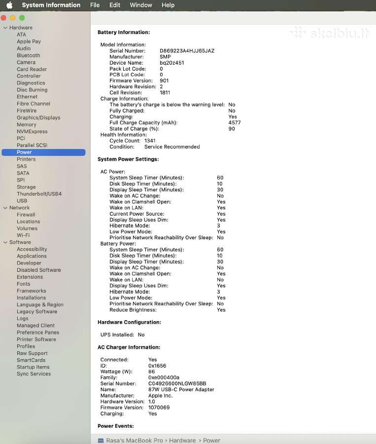 MacBook Pro 15" (2019) i9 16 GB RAM 500 GB SSD - nuotraukos Nr. 6