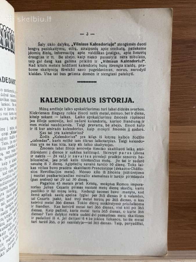 Vilniaus Kalendorius 1931 metams - nuotraukos Nr. 3