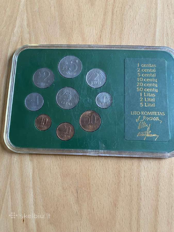 1991m. apyvartiniu litu monetu rinkinys,Lietuva