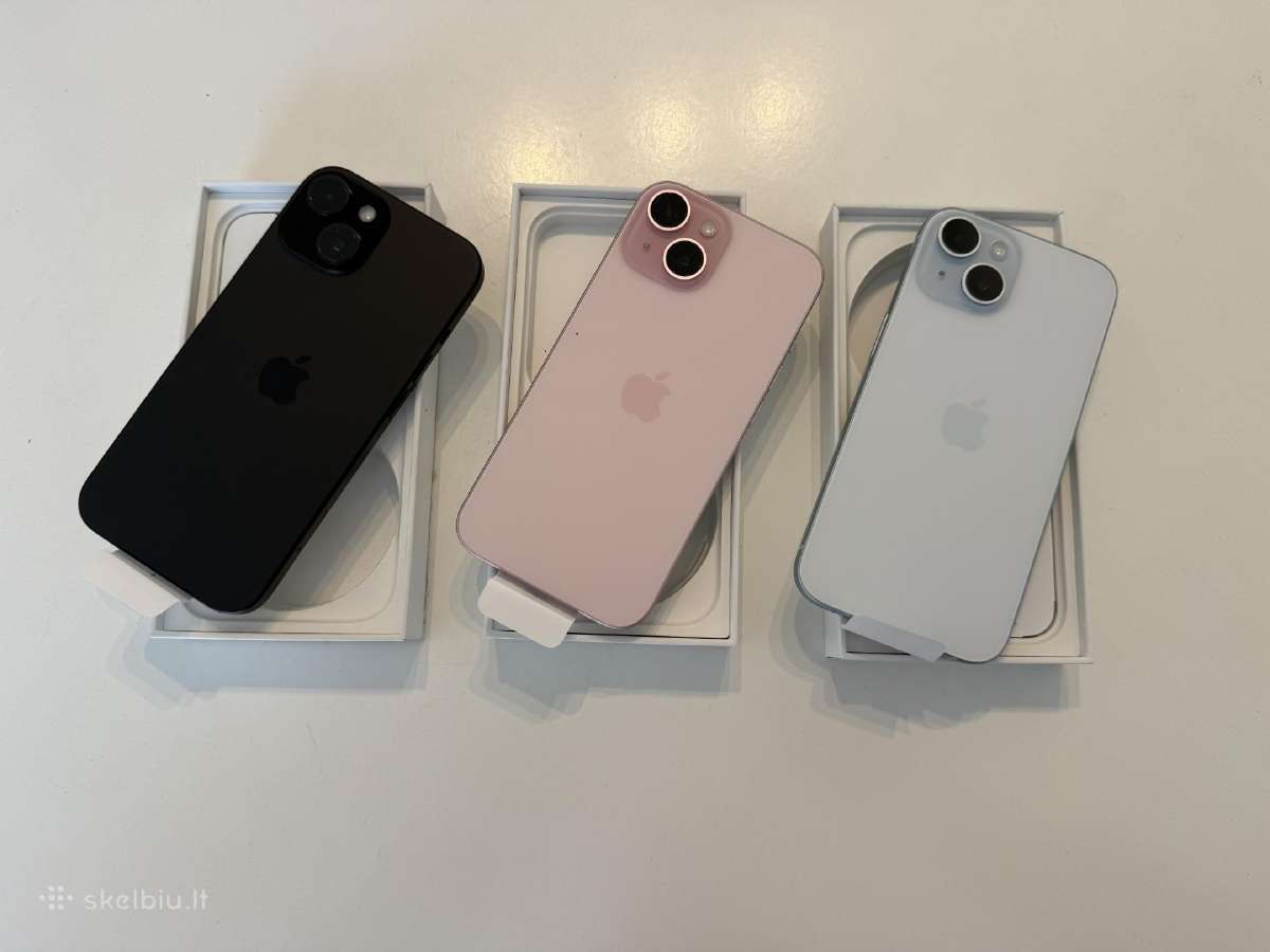 Apple iPhone 15 128gb pink/blue/black New - nuotraukos Nr. 2