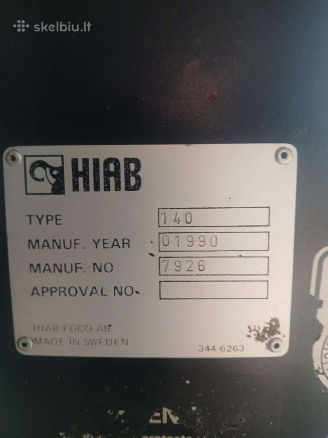 Fiskaras manipuliatorius Hiab 140