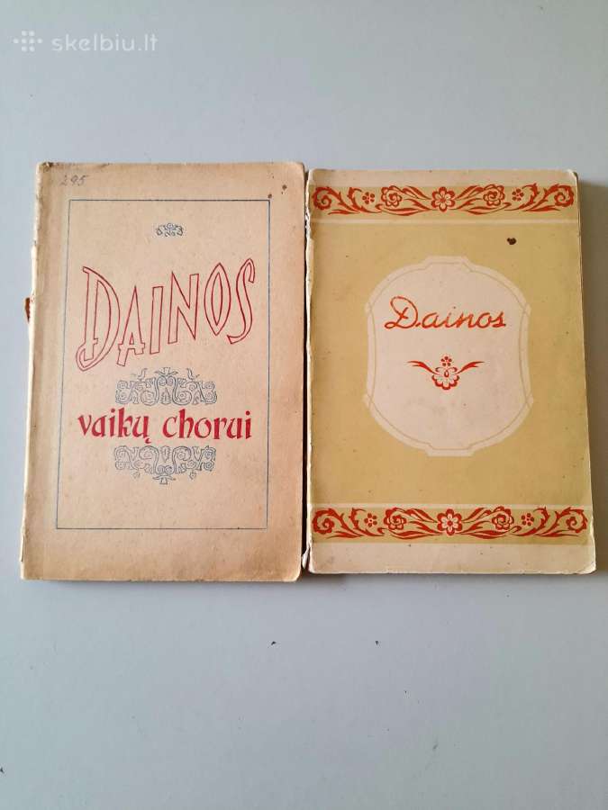 Dainų knygos 1954-1955m.