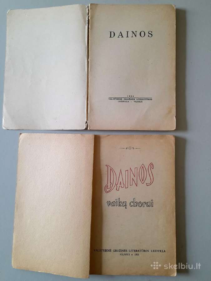 Dainų knygos 1954-1955m. - nuotraukos Nr. 2