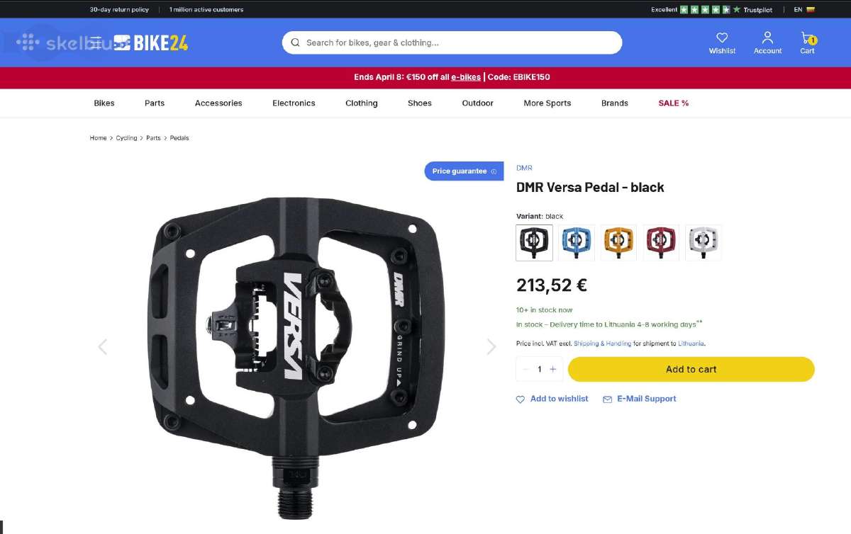 Dmt Versa dual side pedals