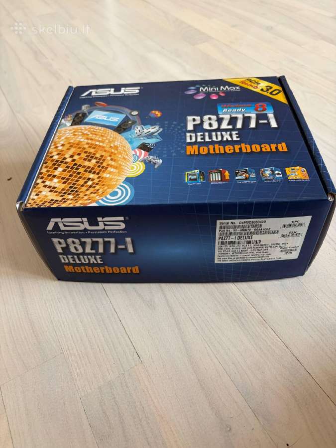 Asus P8z77-i Deluxe + i7-3770k + 2x8gb 1866mhz - nuotraukos Nr. 4