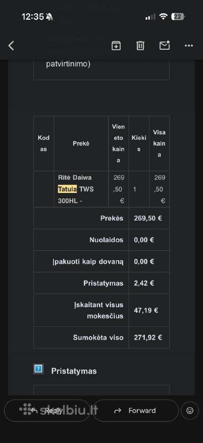 Ritė Daiwa tatula Tws 300hl Nauja - nuotraukos Nr. 4