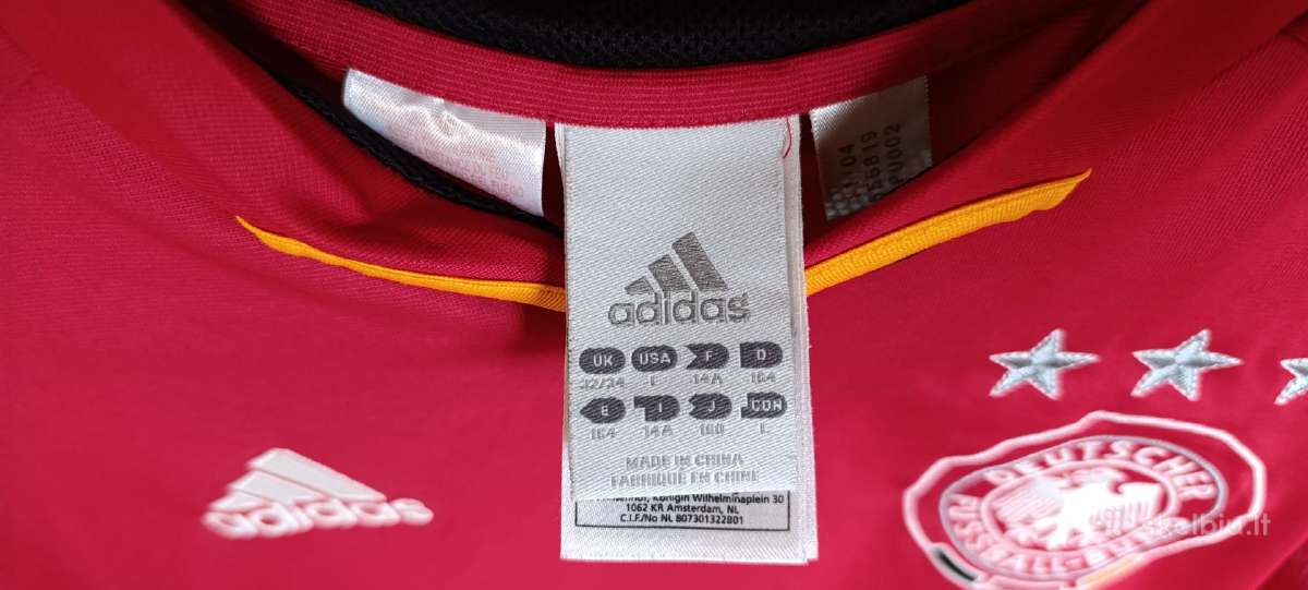 Adidas Vokietijos futbolo marškinėliai 13-14 metų - nuotraukos Nr. 5