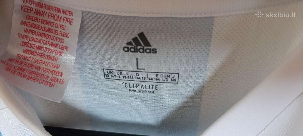 Adidas Argentinos futbolo marškinėliai 13-14 metų - nuotraukos Nr. 5
