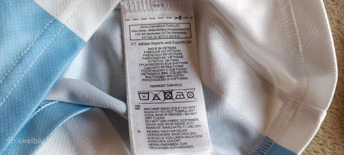 Adidas Argentinos futbolo marškinėliai 13-14 metų - nuotraukos Nr. 9