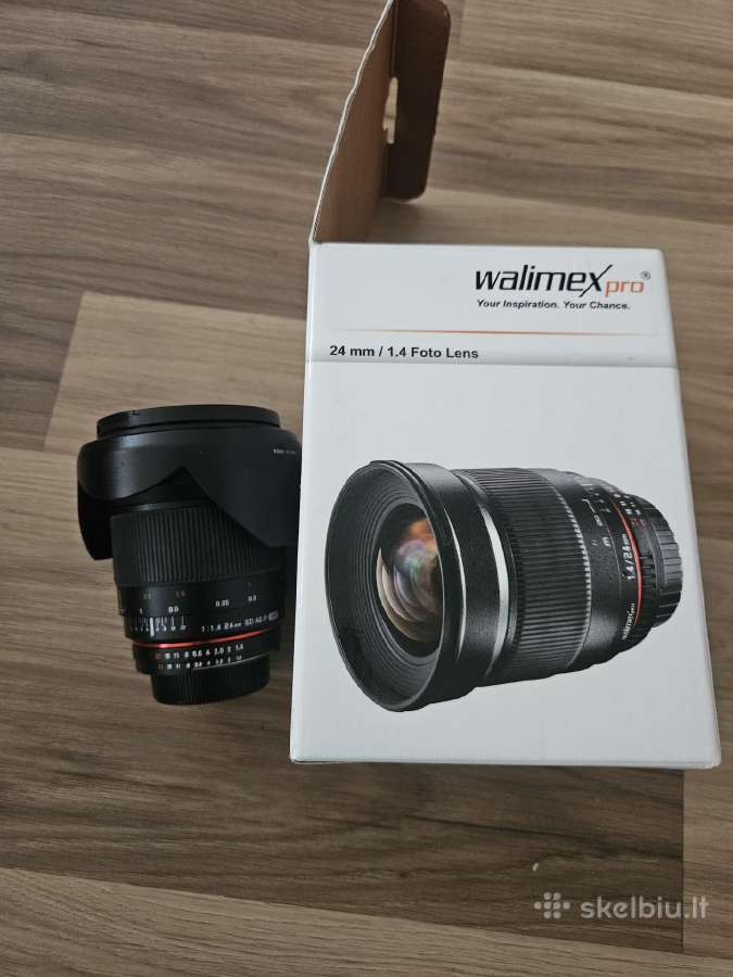 Walimex Pro 24mm f/1.4 Nikon Ae objektyvas