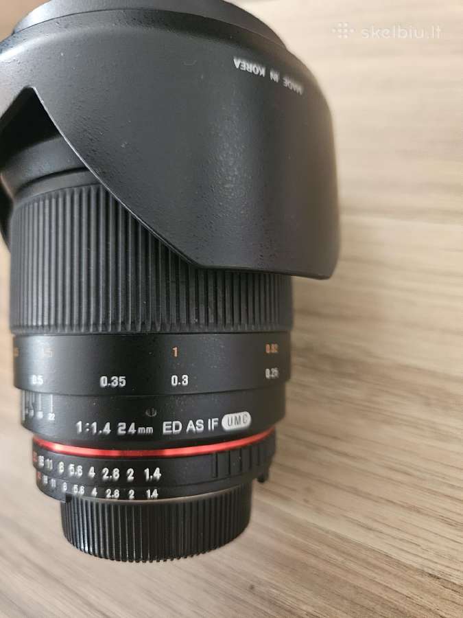 Walimex Pro 24mm f/1.4 Nikon Ae objektyvas - nuotraukos Nr. 2