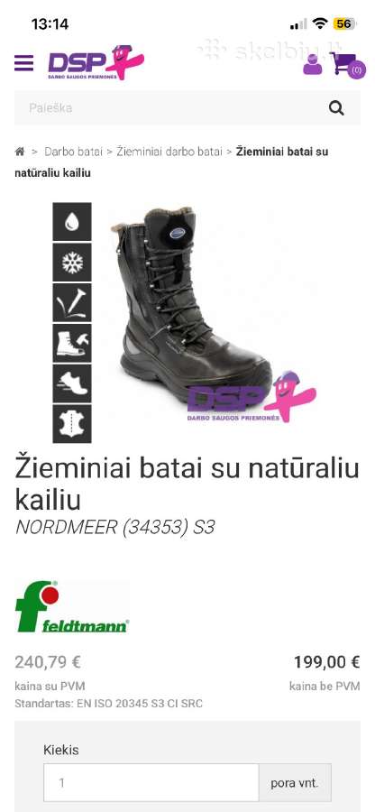Lavoro nauji žieminiai darbo batai 41 dydis - nuotraukos Nr. 12