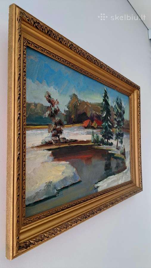 Broniaus Grušo "Ankstyvas pavasaris" 40x60 1986m. - nuotraukos Nr. 2