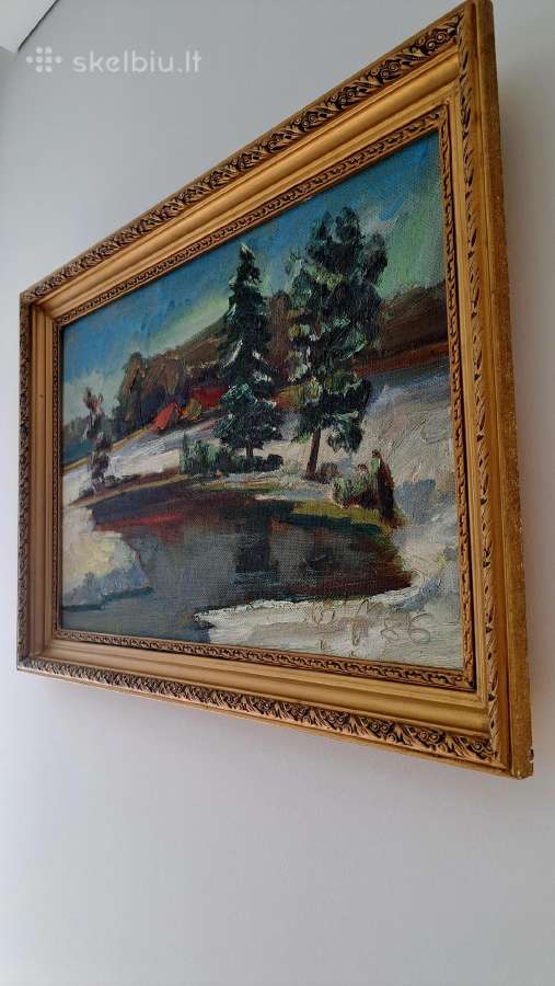 Broniaus Grušo "Ankstyvas pavasaris" 40x60 1986m. - nuotraukos Nr. 3
