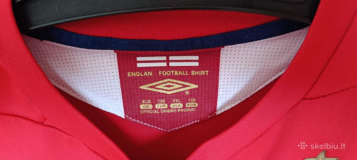 Umbro Anglijos futbolo marškinėliai 13-14 metų - nuotraukos Nr. 5