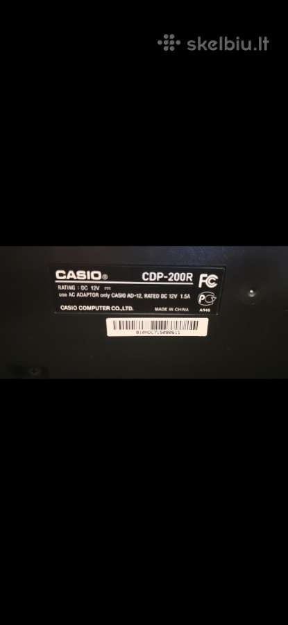Parduodu elektrini pianiną Casio Cdp-200r - nuotraukos Nr. 2