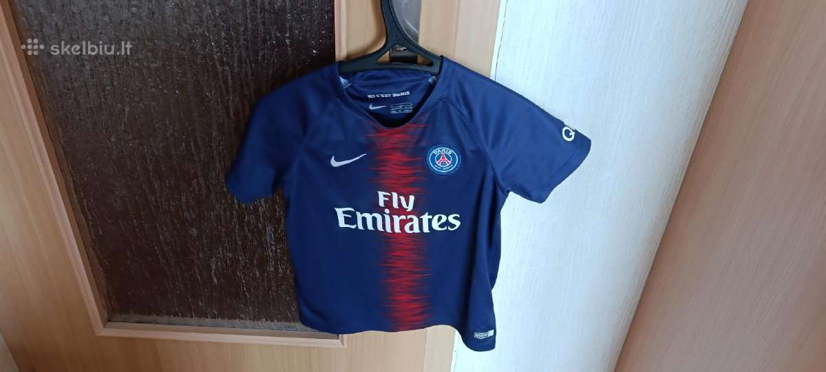Nike Psg futbolo marškinėliai 6-7 metų