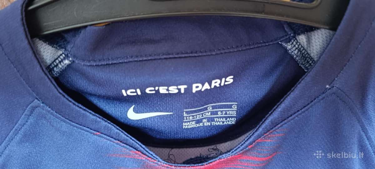 Nike Psg futbolo marškinėliai 6-7 metų - nuotraukos Nr. 3