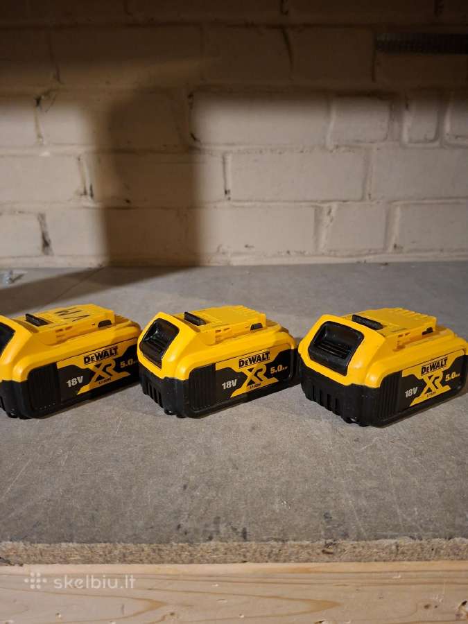 Dewalt Dcb184 5.0 ah baterijos/akumuliatoriai