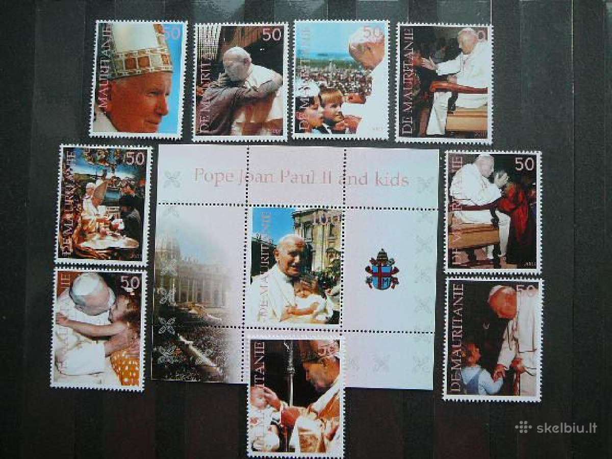 Popiezius J. Paulius II Mauritanija 2003 Mnh mrt5s