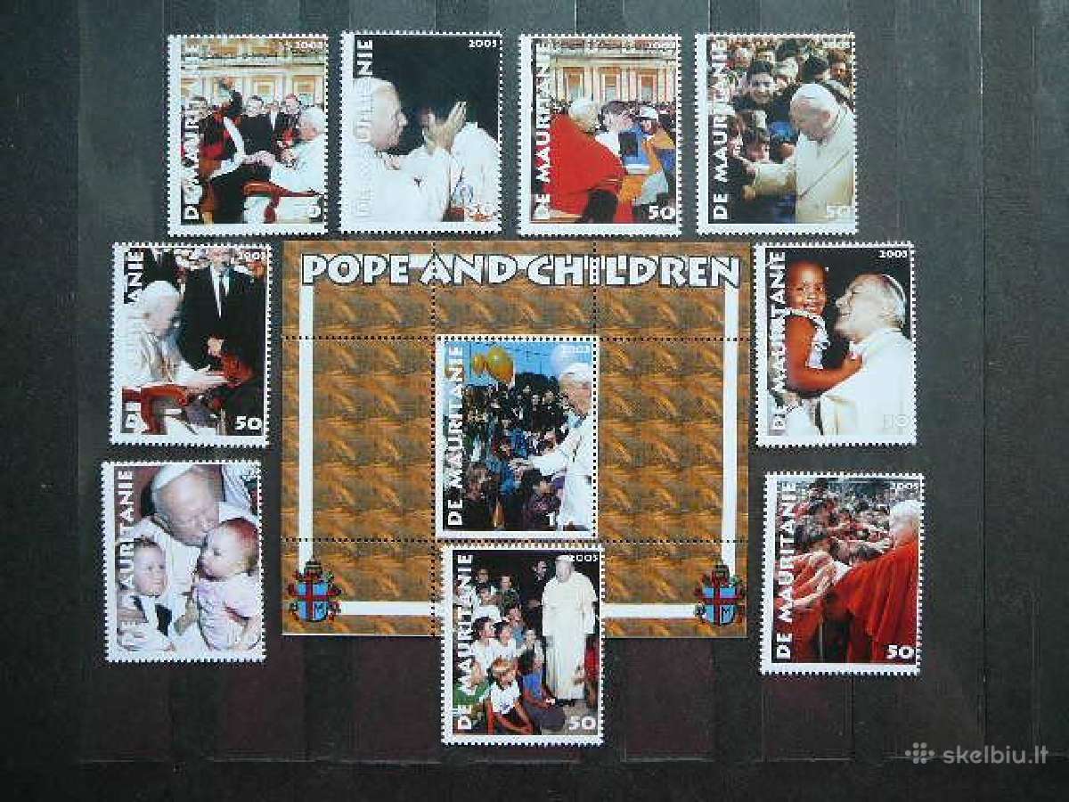 Popiezius J. Paulius II Mauritanija 2003 Mnh mrt6s