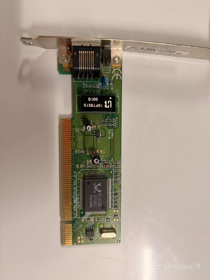Tinklo plokštė Realtek Rtl8139b Rtl8139c Rtl8139d - nuotraukos Nr. 6